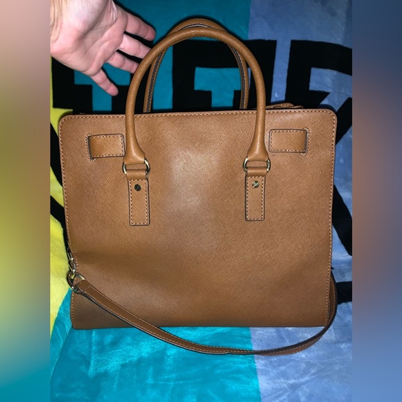 Michael Kors Large Hamilton Satchel 30S2GHMT3L in Camel Brown. - Picture 4 of 14